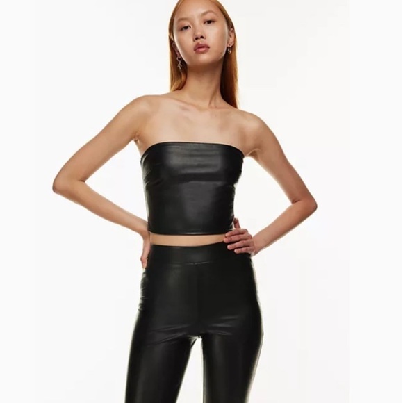 Aritzia TEN by Babaton Faux Leather Tube Top - Picture 4 of 9
